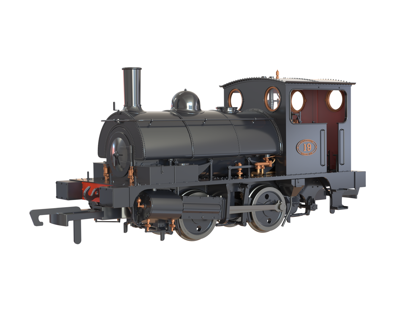 Clark Railworks OO Pug No. 19 - L&Y Plain Black
