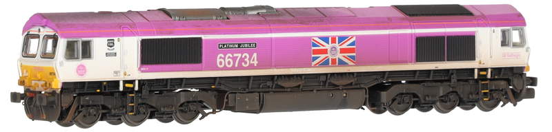 TMC Weathered N Gauge Class 66s