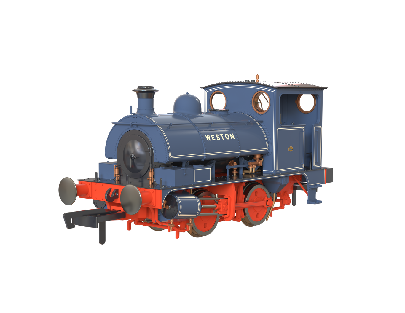 Clark Railworks OO Gauge Pug Weston in ICI Old World Blue