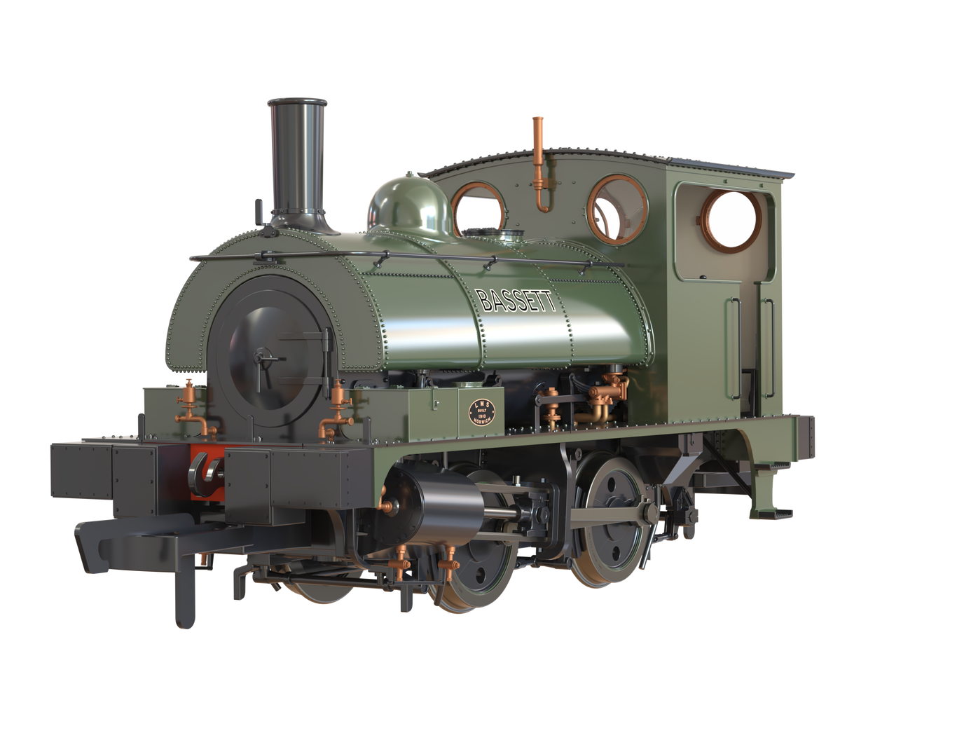 Clark Railworks OO Pug Bassett - Bottle Green